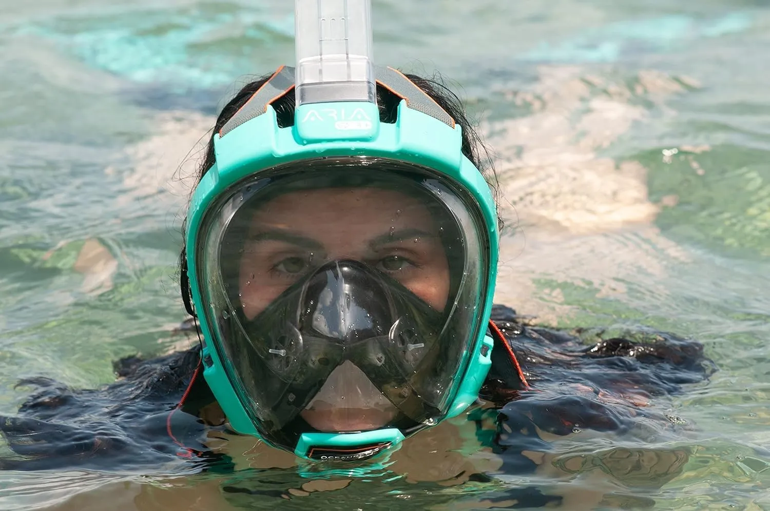 OCEAN REEF - Aria QR   Quick Release Snorkeling Mask - Full Face Snorkeling Mask - 180 Degree Underwater Vision - 8 Colours and 4 Sizes