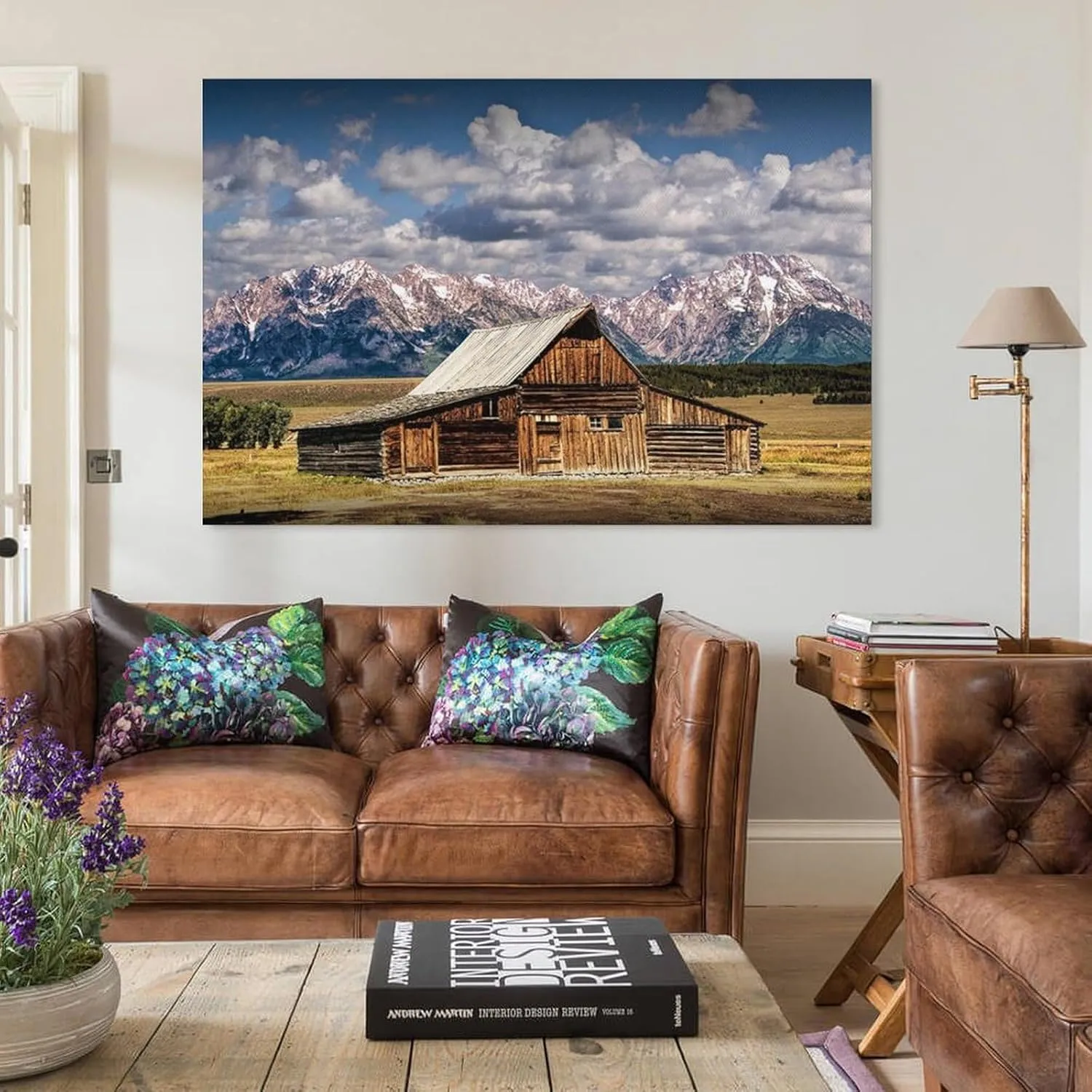 Old Wooden Barn, TA Moulton Barn, Mormon Row, The Great Tetons Poster Natural Landscape Still Life Prints Canvas Wall Art Posters Room Aesthetics And Decor Home Modern Living Room Decor Gifts16x24inch