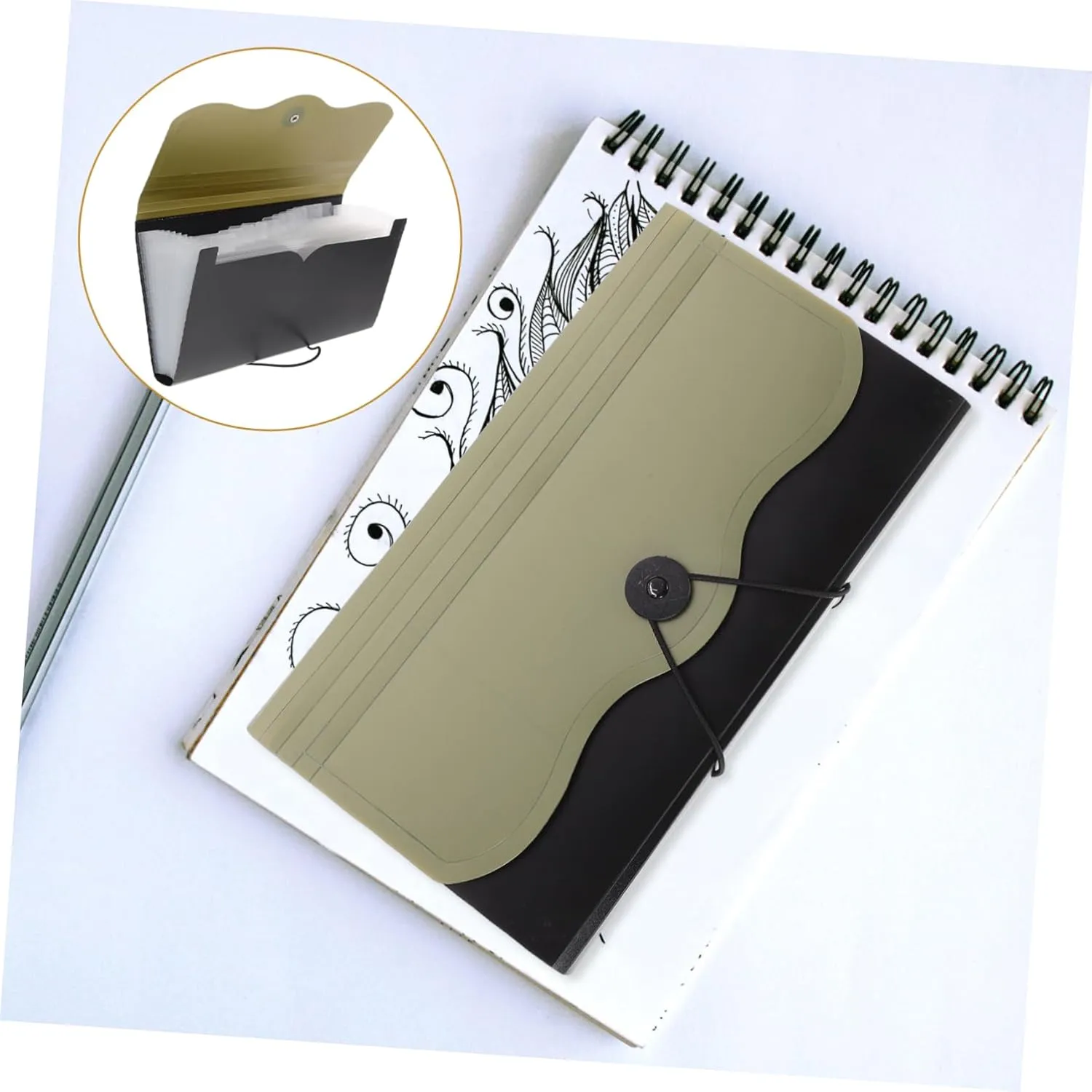 Organ Bag Monthly File Organizer File Folder Receipt Organizer Data File Bag Accordion Folder Organizer Multi-Layer File Bag Paper File Holder Outdoor Pp B5 Product