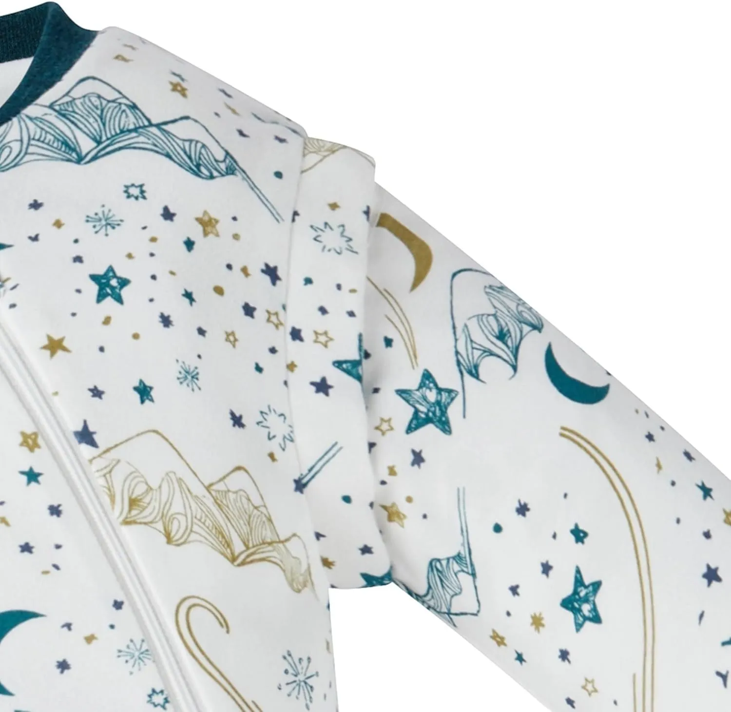 Organic Cotton Removable Long Sleeve Sleep Bag | 1.0 TOG | Ideal for Sensitive Skin