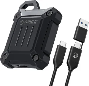 ORICO Full Metal M.2 NVMe 2230 SSD Enclosure, USB C 3.2 Gen2 Type-C 10Gbps to NVMe PCIe Adapter, Compatible with iPhone 15/16 Pro/Pro Max 4K ProRes Recording - XAM2
