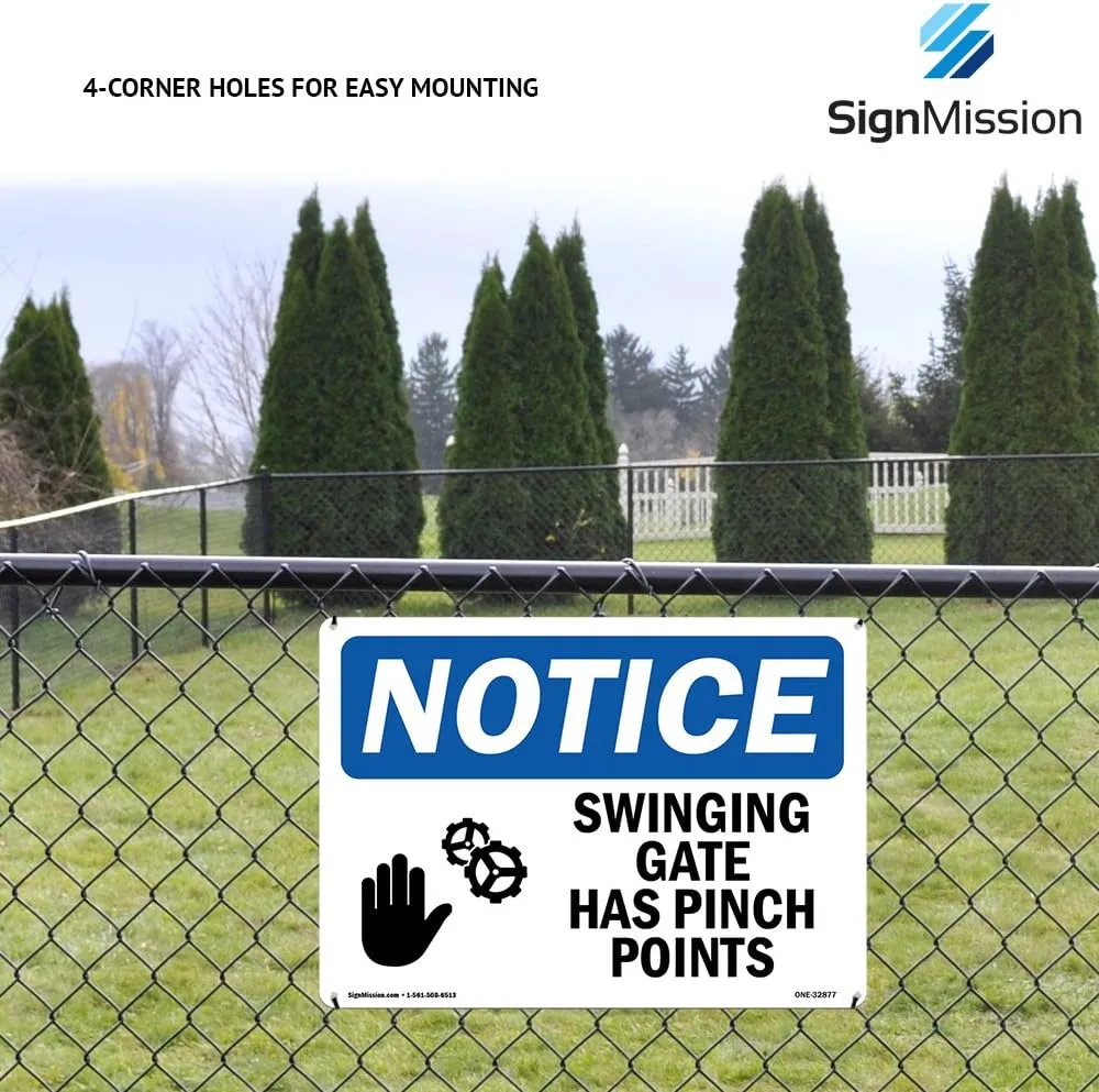 OSHA Notice Sign - Wetland Conservation Easement No Mowing | Aluminum Sign | Protect Your Business, Work Site, Warehouse & Shop Area | Made in The USA