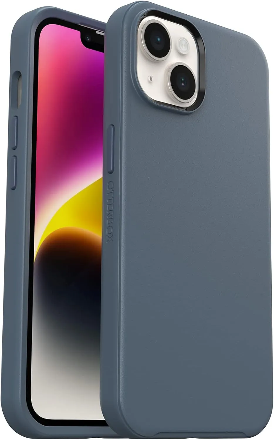 OtterBox iPhone 14 & iPhone 13 Symmetry Series  Case - BLUETIFUL (Blue), Ultra-Sleek, Snaps to MagSafe, Raised Edges Protect Camera & Screen