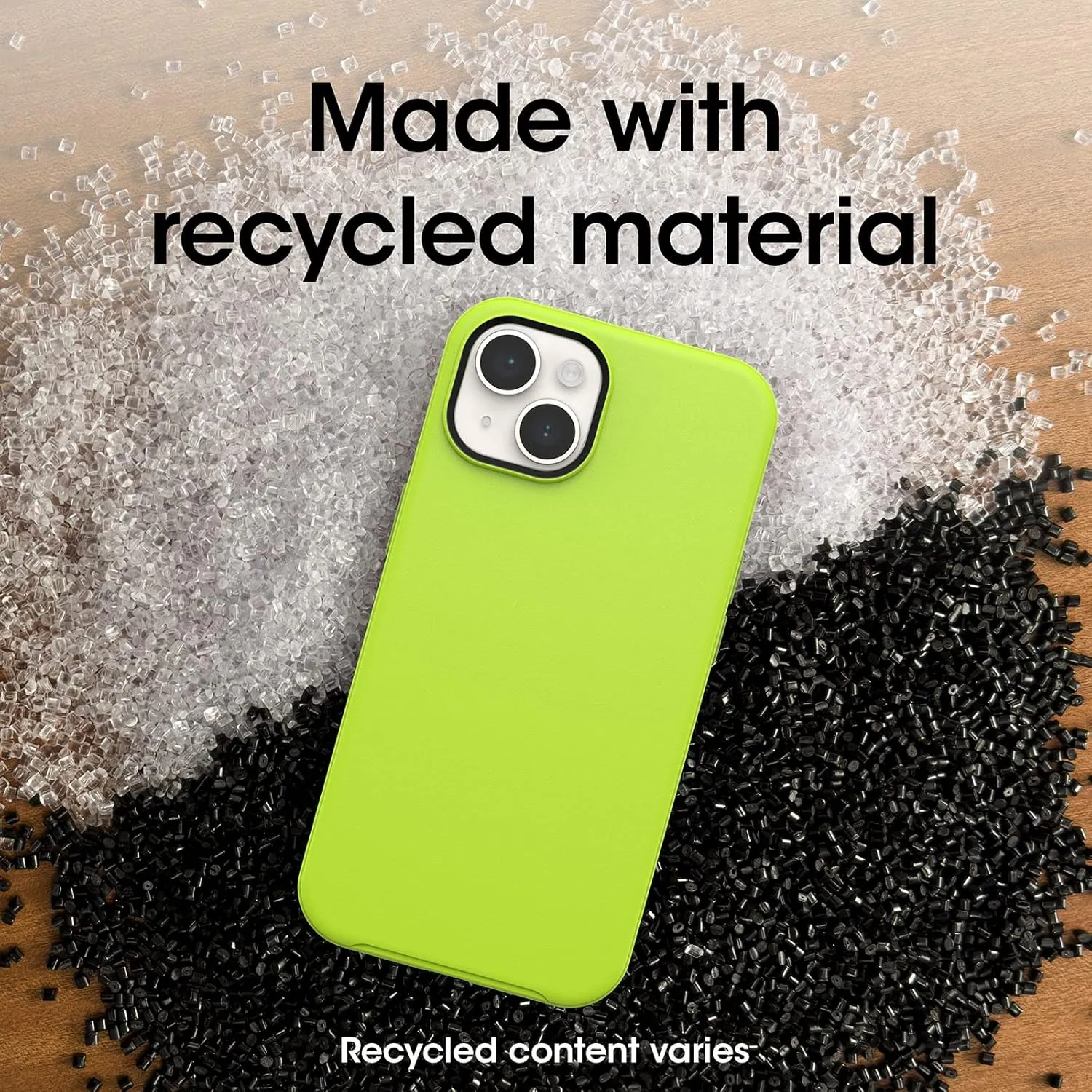 OtterBox iPhone 14 & iPhone 13 Symmetry Series  Case - Lime All Yours (Green), Ultra-Sleek, Snaps to MagSafe, Raised Edges Protect Camera & Screen