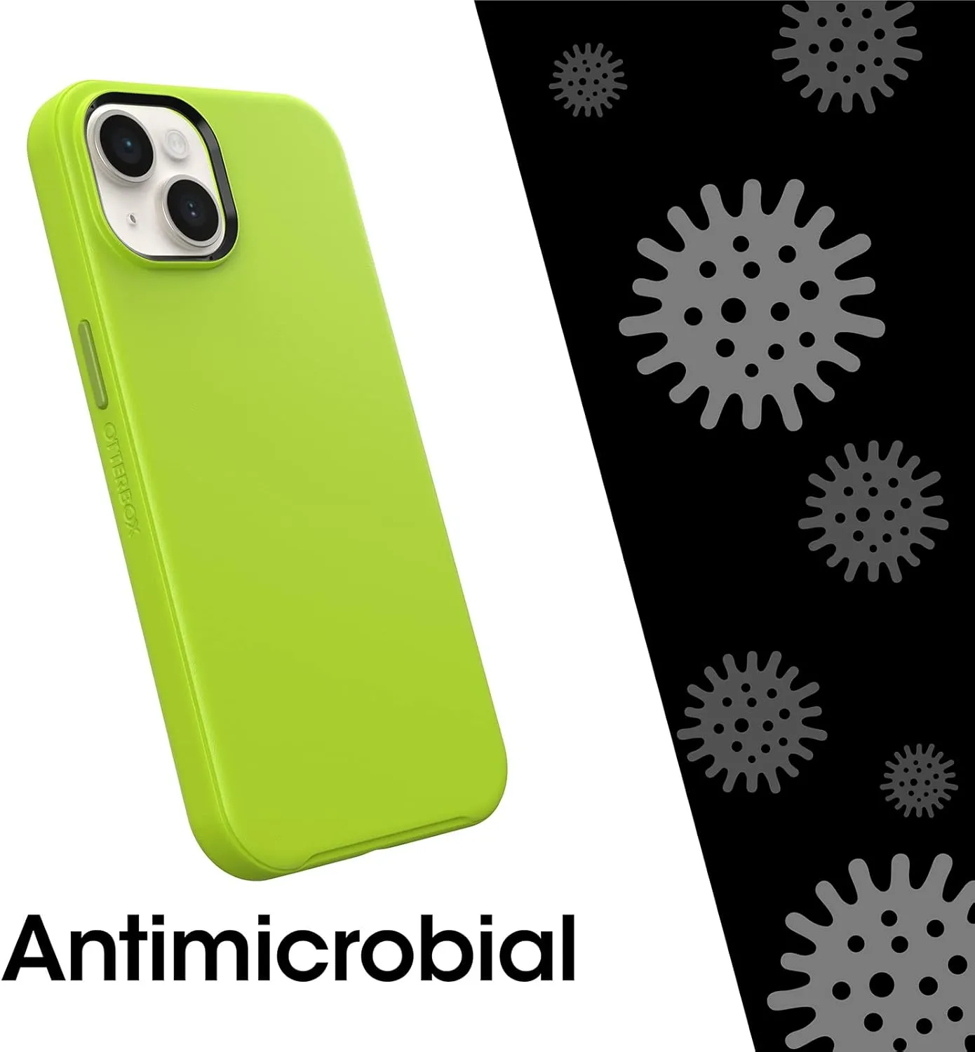 OtterBox iPhone 14 & iPhone 13 Symmetry Series  Case - Lime All Yours (Green), Ultra-Sleek, Snaps to MagSafe, Raised Edges Protect Camera & Screen