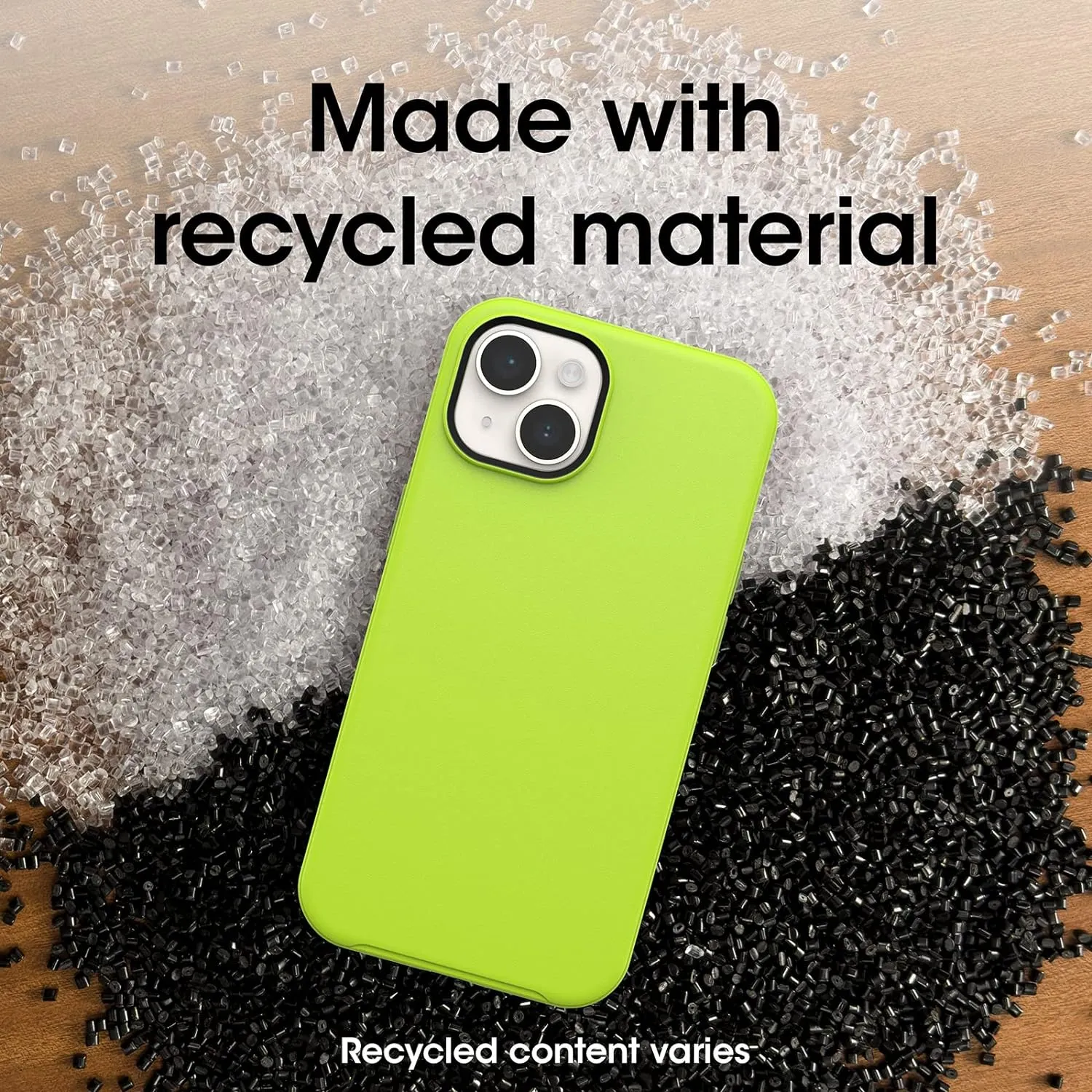 OtterBox iPhone 14 & iPhone 13 Symmetry Series  Case - Lime All Yours (Green), Ultra-Sleek, Snaps to MagSafe, Raised Edges Protect Camera & Screen