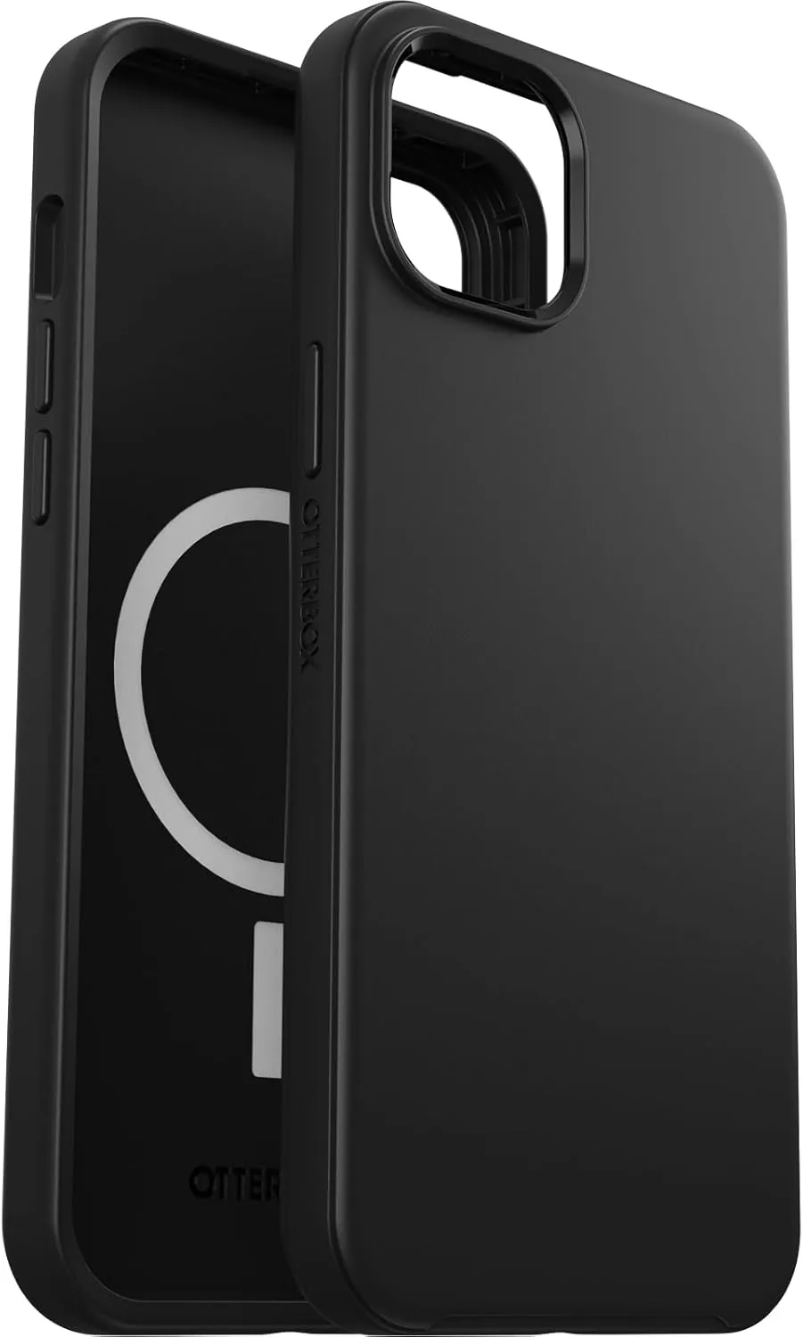 OtterBox iPhone 15 Plus and iPhone 14 Plus Symmetry Series Case - Black, Snaps to MagSafe, Ultra-Sleek, Raised Edges Protect Camera & Screen