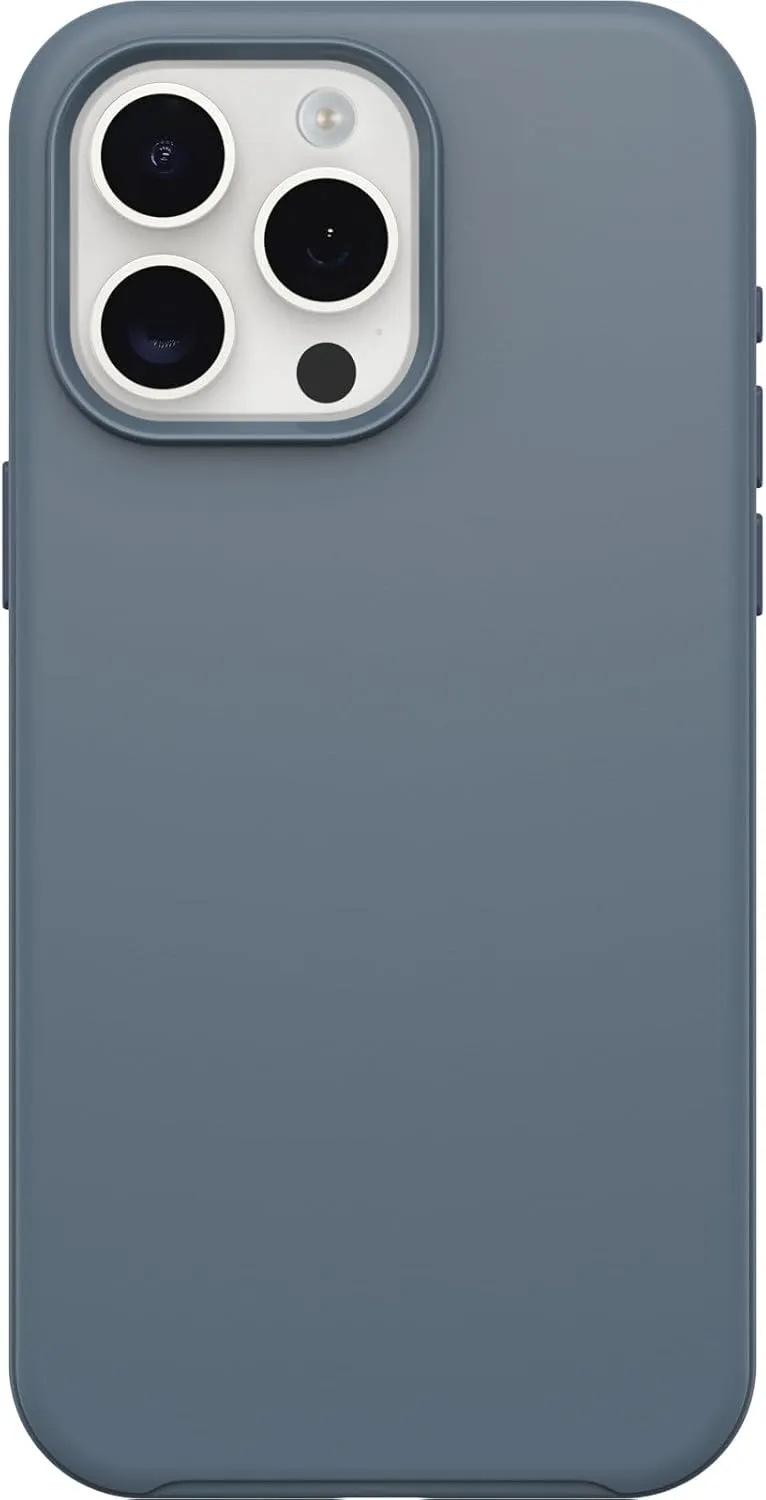 OtterBox iPhone 15 Pro MAX (Only) Symmetry Series Case - BLUETIFUL (Blue), Snaps to MagSafe, Ultra-Sleek, Raised Edges Protect Camera & Screen