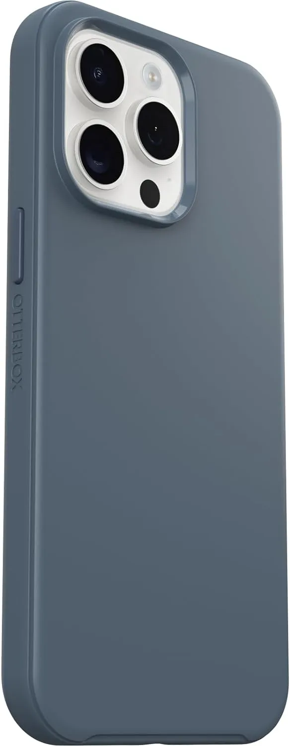 OtterBox iPhone 15 Pro MAX (Only) Symmetry Series Case - BLUETIFUL (Blue), Snaps to MagSafe, Ultra-Sleek, Raised Edges Protect Camera & Screen