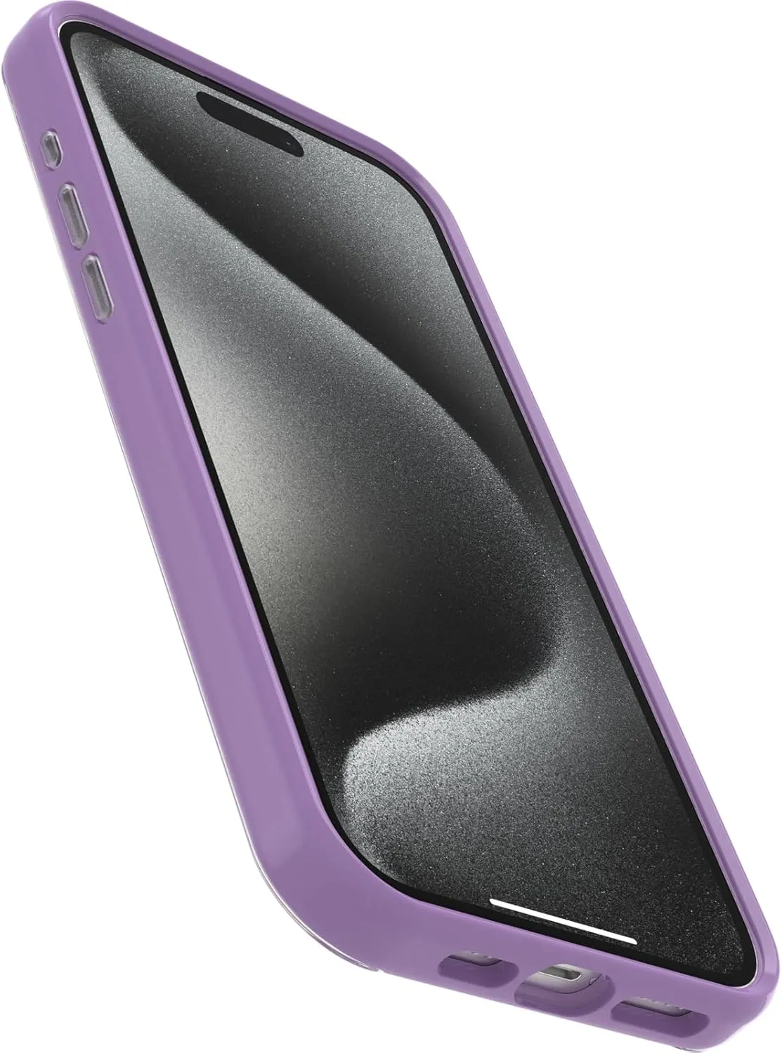 OtterBox iPhone 15 Pro MAX (Only) Symmetry Series Clear Case - BUTTERFLY FLUTTER (Purple), snaps to MagSafe, ultra-sleek, raised edges protect camera & screen