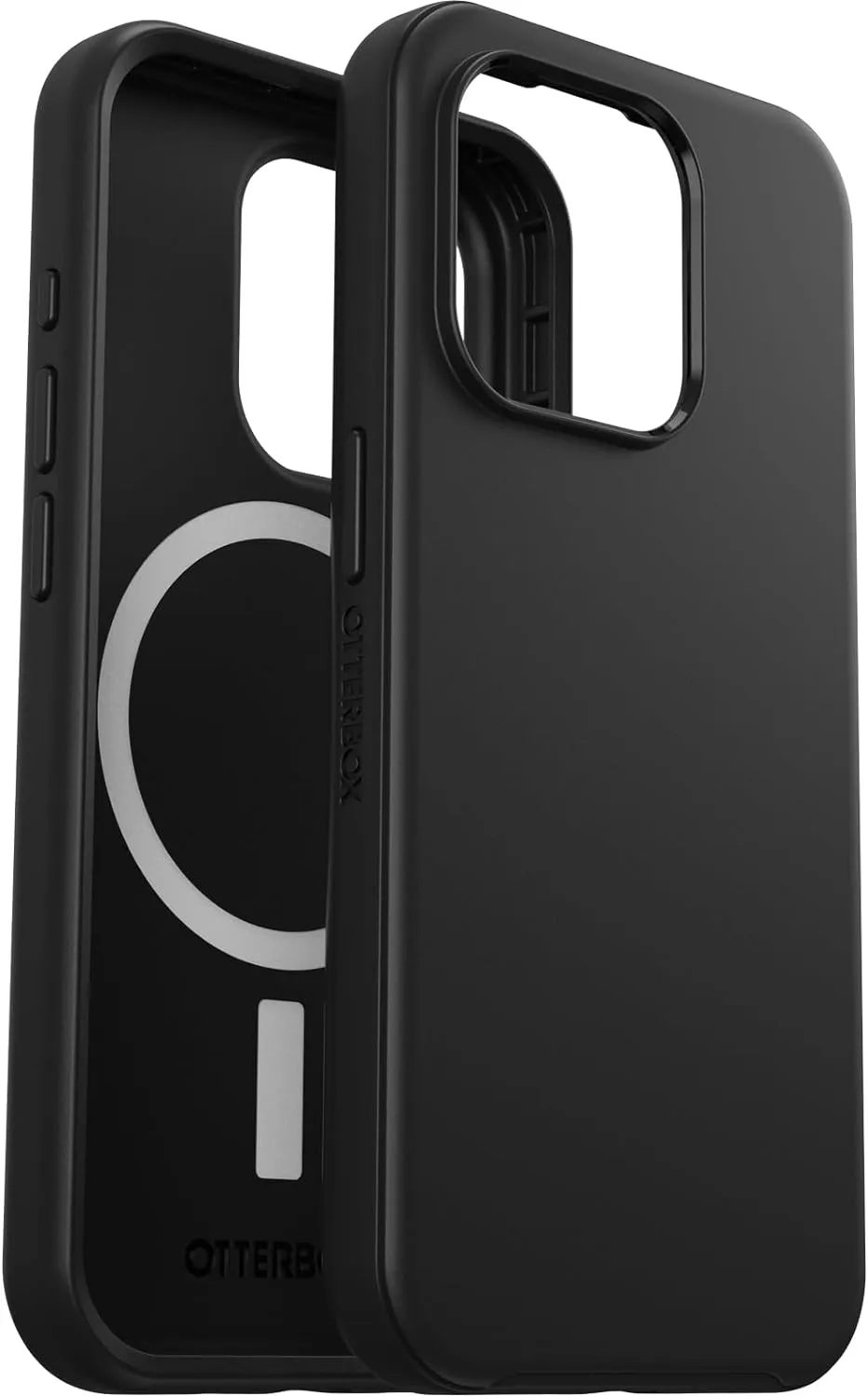 OtterBox iPhone 15 Pro (Only) Symmetry Series Case - Black, Snaps to MagSafe, Ultra-Sleek, Raised Edges Protect Camera & Screen