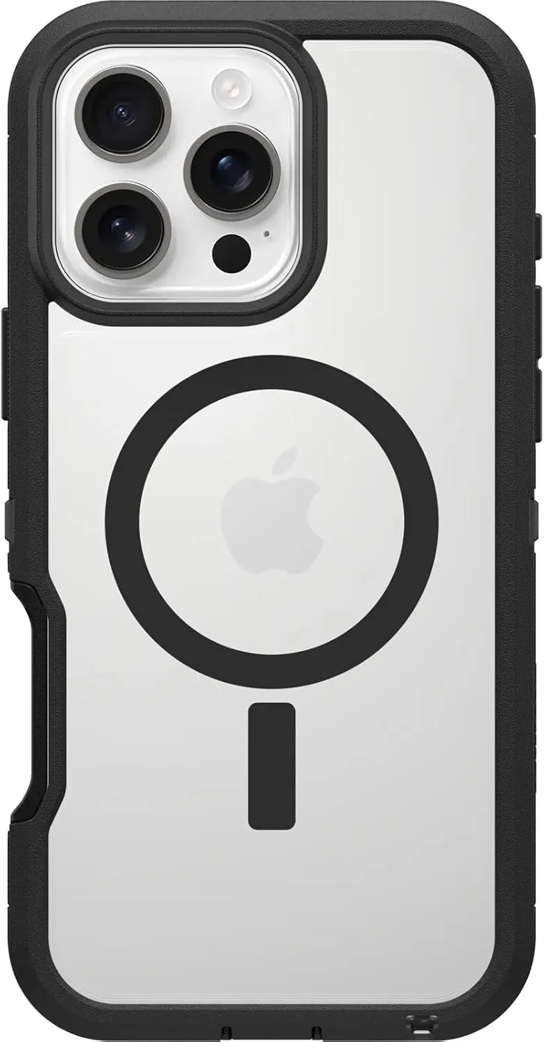 OtterBox iPhone 16 Pro Max Defender Series XT Clear Case - Dark Side (Single unit ships in polybag)