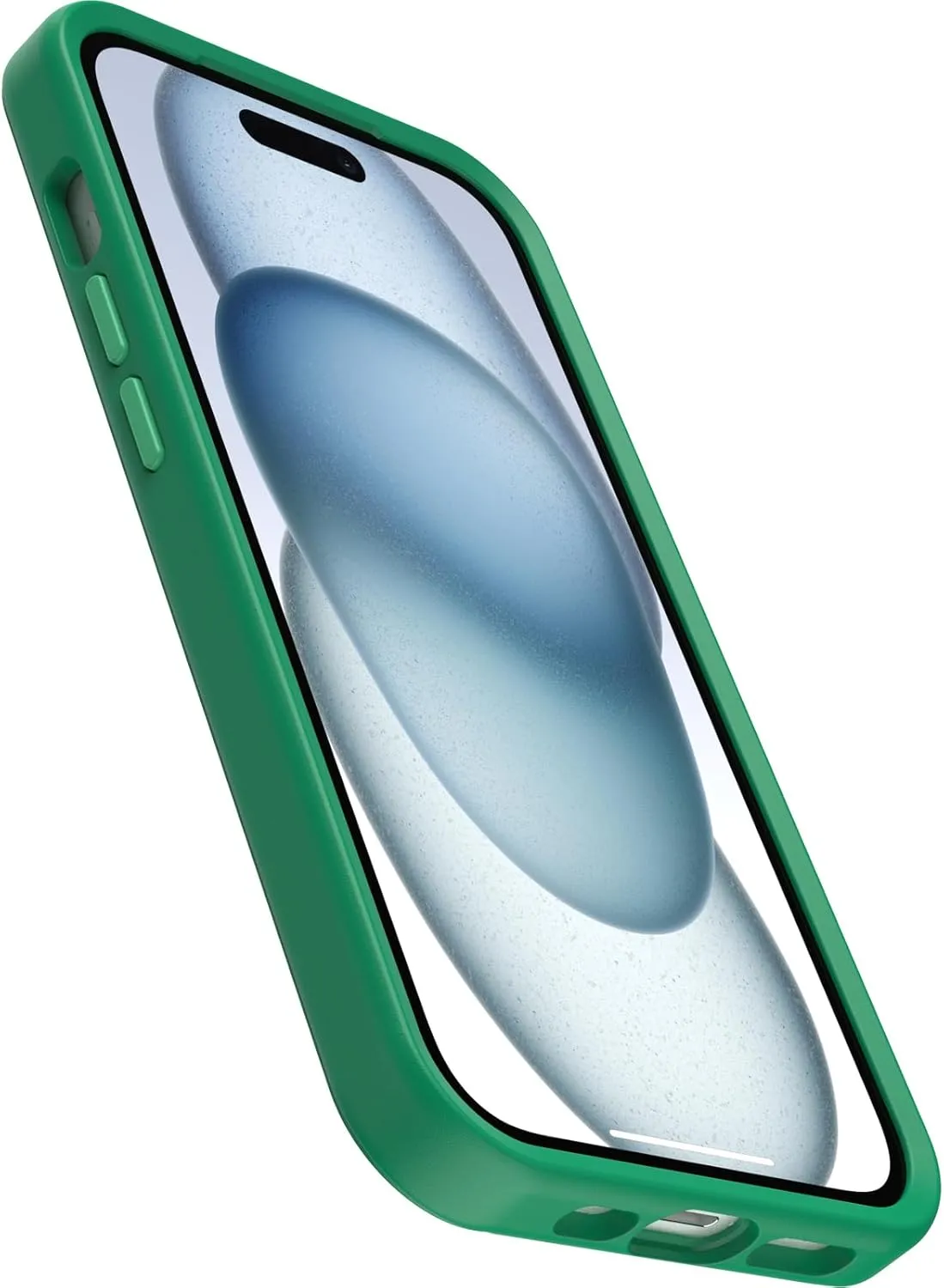 OtterBox iPhone 16e, 15, 14, & 13 Symmetry Series Case - Green Juice (Green), Snaps to MagSafe, Ultra-Sleek, Raised Edges Protect Camera & Screen