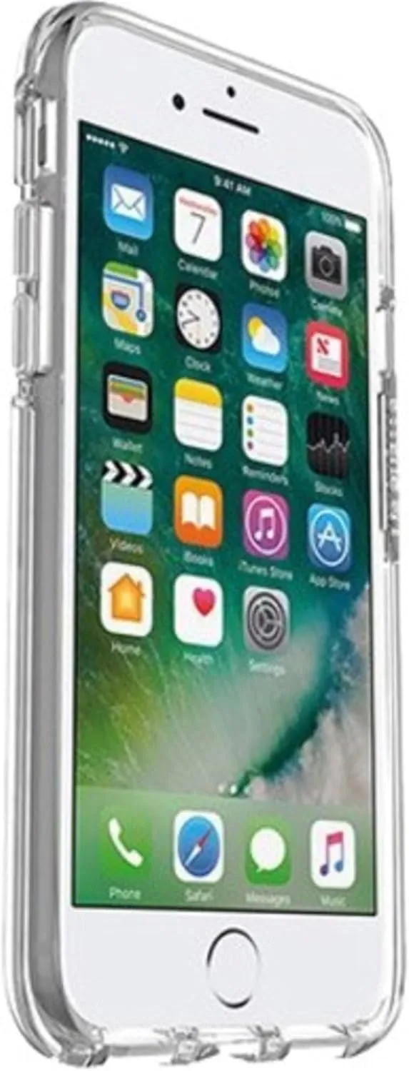 OtterBox iPhone SE 3rd/2nd Gen, iPhone 8 & iPhone 7 (not compatible with Plus sized models) Symmetry Series Case- CLEAR, ultra-sleek, wireless charging compatible, raised edges protect camera & screen