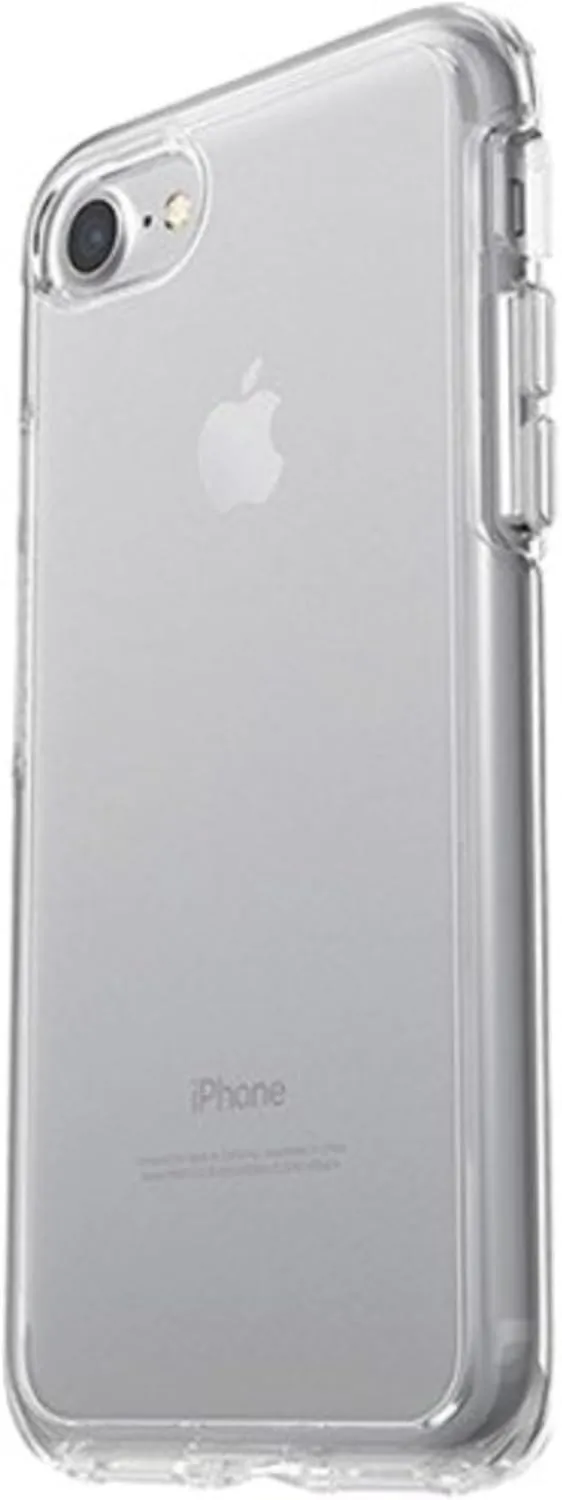 OtterBox iPhone SE 3rd/2nd Gen, iPhone 8 & iPhone 7 (not compatible with Plus sized models) Symmetry Series Case- CLEAR, ultra-sleek, wireless charging compatible, raised edges protect camera & screen