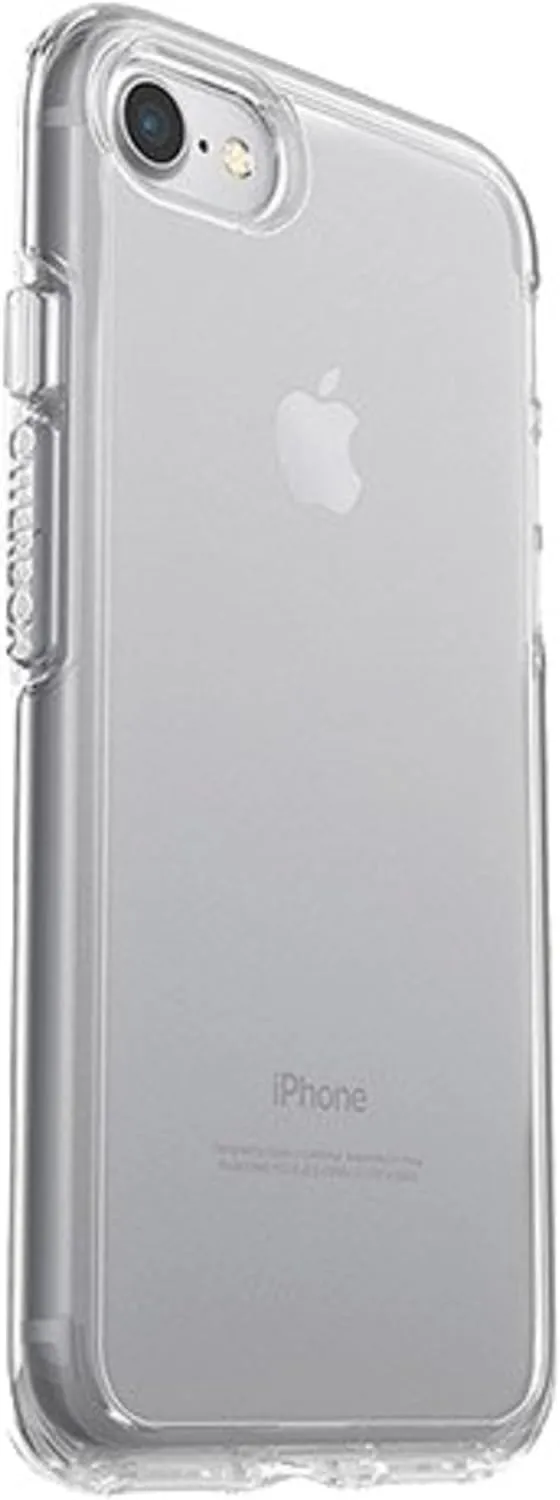 OtterBox iPhone SE 3rd/2nd Gen, iPhone 8 & iPhone 7 (not compatible with Plus sized models) Symmetry Series Case- CLEAR, ultra-sleek, wireless charging compatible, raised edges protect camera & screen