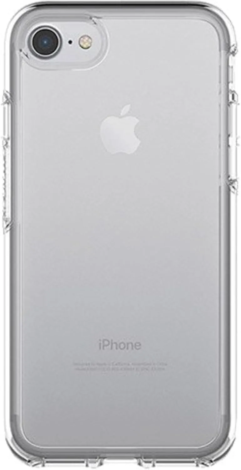 OtterBox iPhone SE 3rd/2nd Gen, iPhone 8 & iPhone 7 (not compatible with Plus sized models) Symmetry Series Case- CLEAR, ultra-sleek, wireless charging compatible, raised edges protect camera & screen
