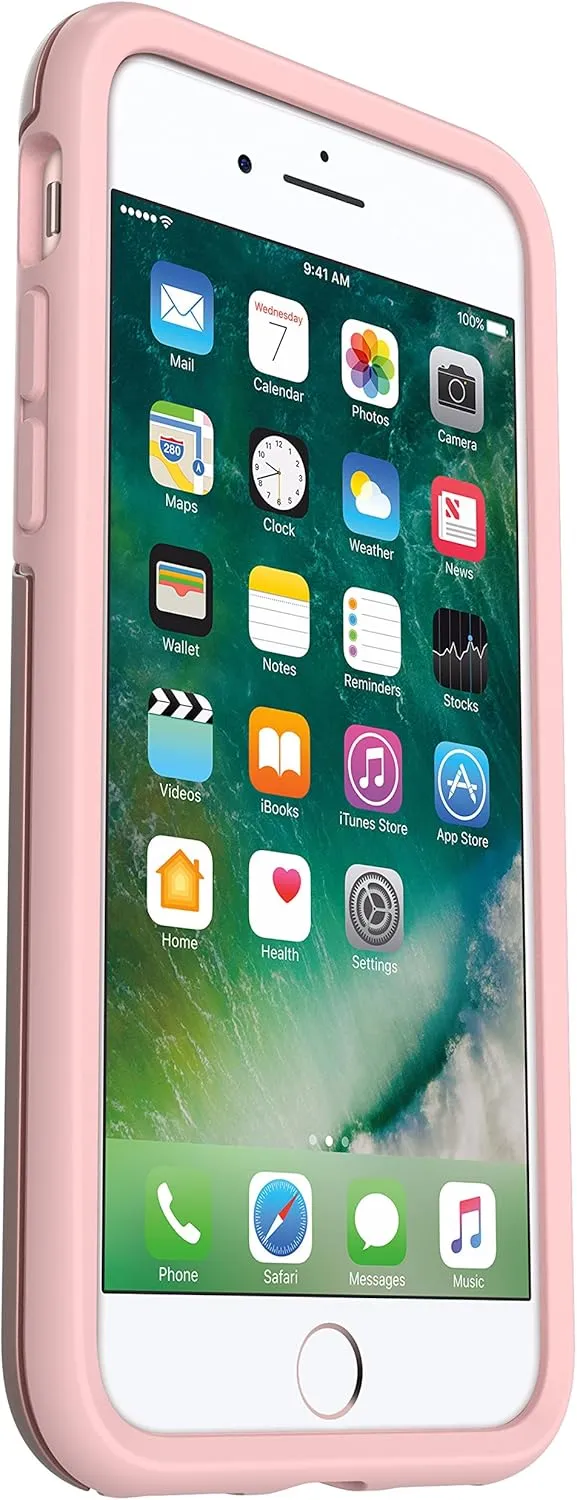 OtterBox iPhone SE 3rd/2nd Gen, iPhone 8/7 (not Compatible with Plus Sized Models) Symmetry Series Case - Rose Gold, Ultra-Sleek, Wireless Charging Compatible, Raised Edges Protect Camera & Screen