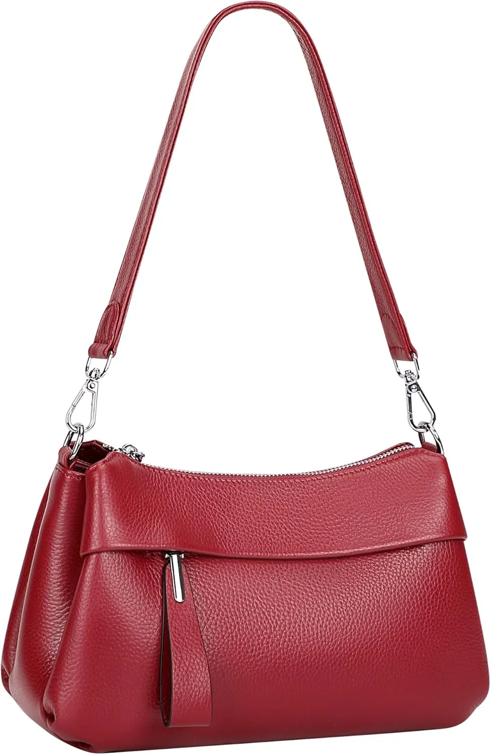 Over Earth Leather Handbags for Women Small Hobo Shoulder Bag Ladies Crossbody Purse