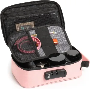 OZCHIN Smell Proof Bag with Combination Lock 9.5" x 6" x 3.5" File Organizer Case Container Medicine Lock Travel Storage Case Safe Bag for Documents and Valuables Storage