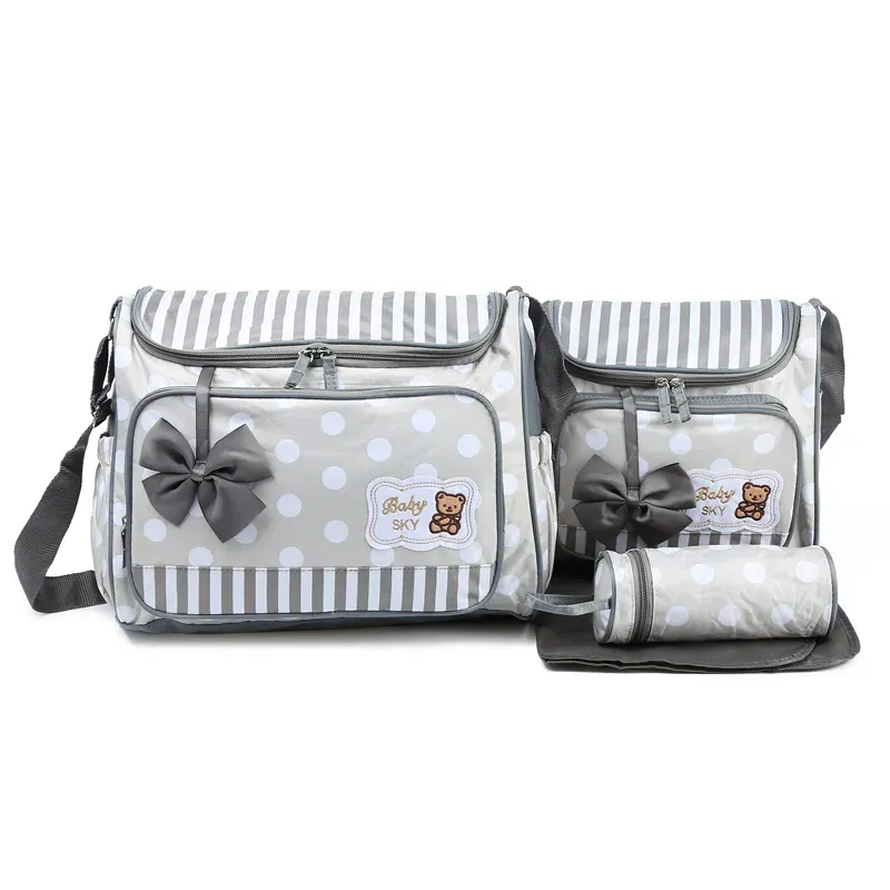 Pack of 4 Baby Diaper Bag Grey - Sunshine