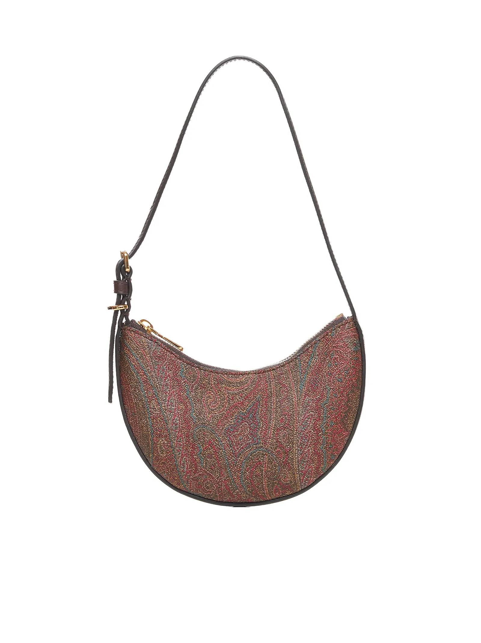 Paisley fabric mini hobo bag <BR/>
