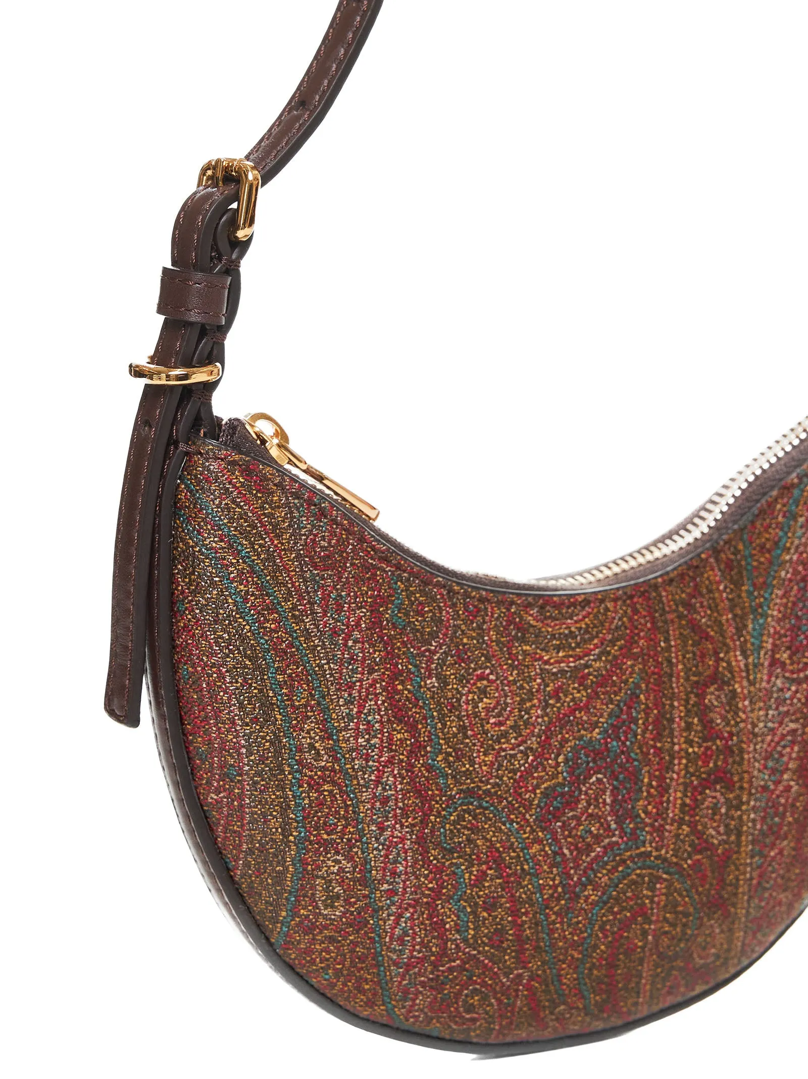 Paisley fabric mini hobo bag <BR/>
