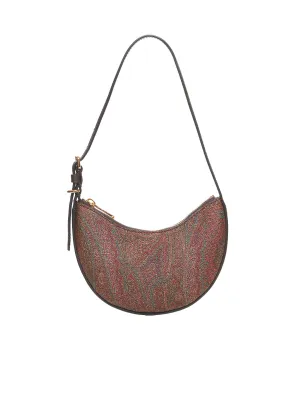 Paisley fabric mini hobo bag <BR/>