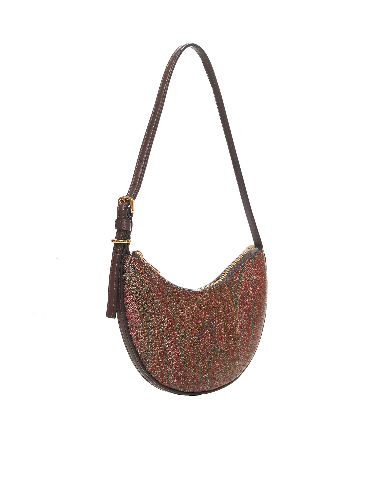 Paisley fabric mini hobo bag <BR/>