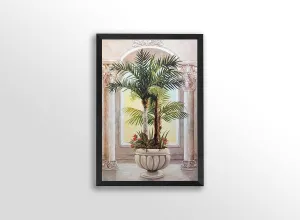 Palm II - Katherine Roundtree 8x10 Black Framed - African American Black Art Print Wall Decor Poster
