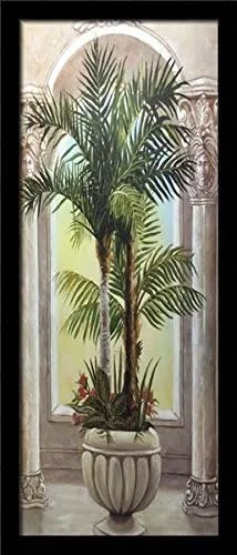 Palm II - Katherine Roundtree 8x20 Black Framed - African American Black Art Print Wall Decor Poster