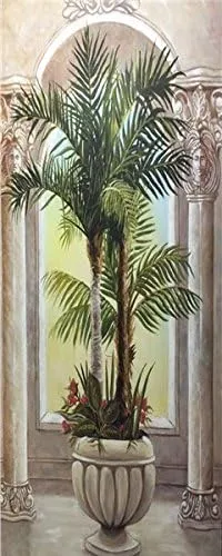 Palm II - Katherine Roundtree 8x20 Black Framed - African American Black Art Print Wall Decor Poster