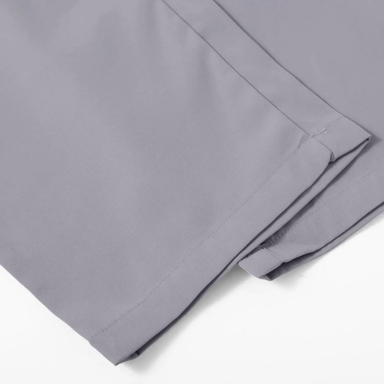 Pants for Men Casual Lightweight Relaxed Fit Chino Pant with Pocket Button Elastic Waistband Baggy Business Trousers