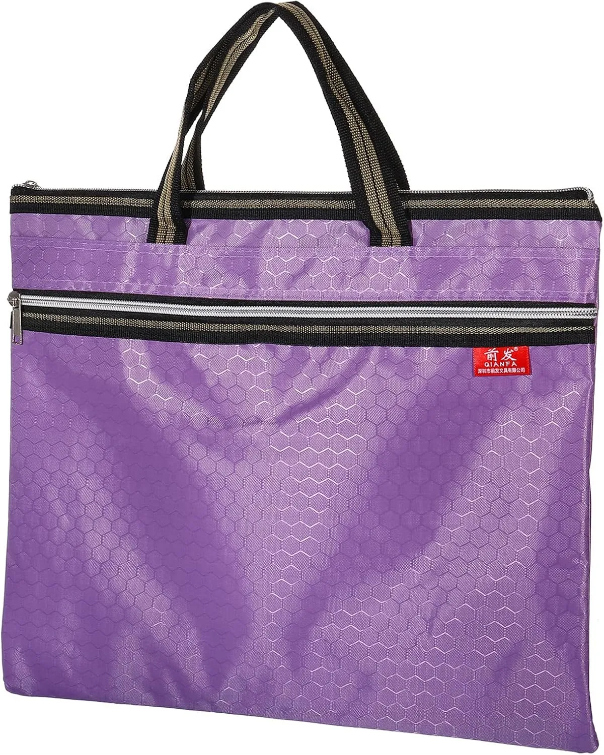 PATIKIL Waterproof Zipper File Bag, Documents Books Tools Storage Zip Pouch for Office Travel, Purple