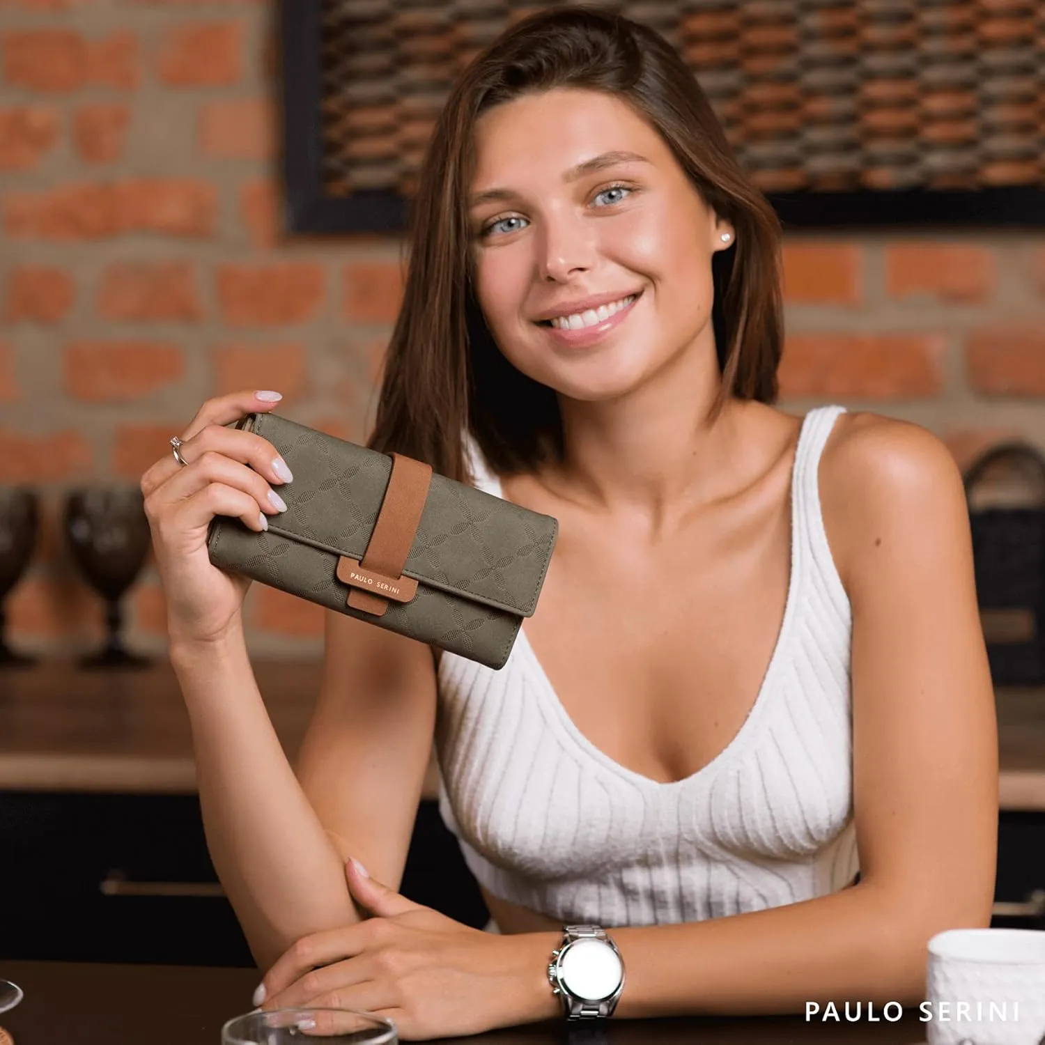 PAULO SERINI® Wallet Women - Womens Wallet with Coin Purse - Card Holder 9 Cards - Wristlet - Vegan Wallets for Women - Birthday Gifts for Women - Billeteras de Mujer - 9 colors