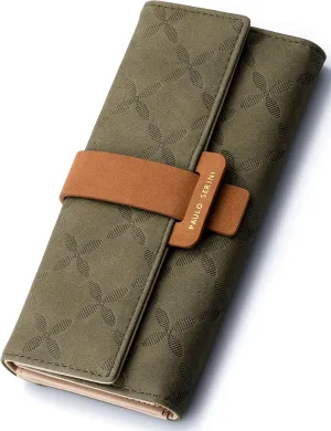 PAULO SERINI® Wallet Women - Womens Wallet with Coin Purse - Card Holder 9 Cards - Wristlet - Vegan Wallets for Women - Birthday Gifts for Women - Billeteras de Mujer - 9 colors