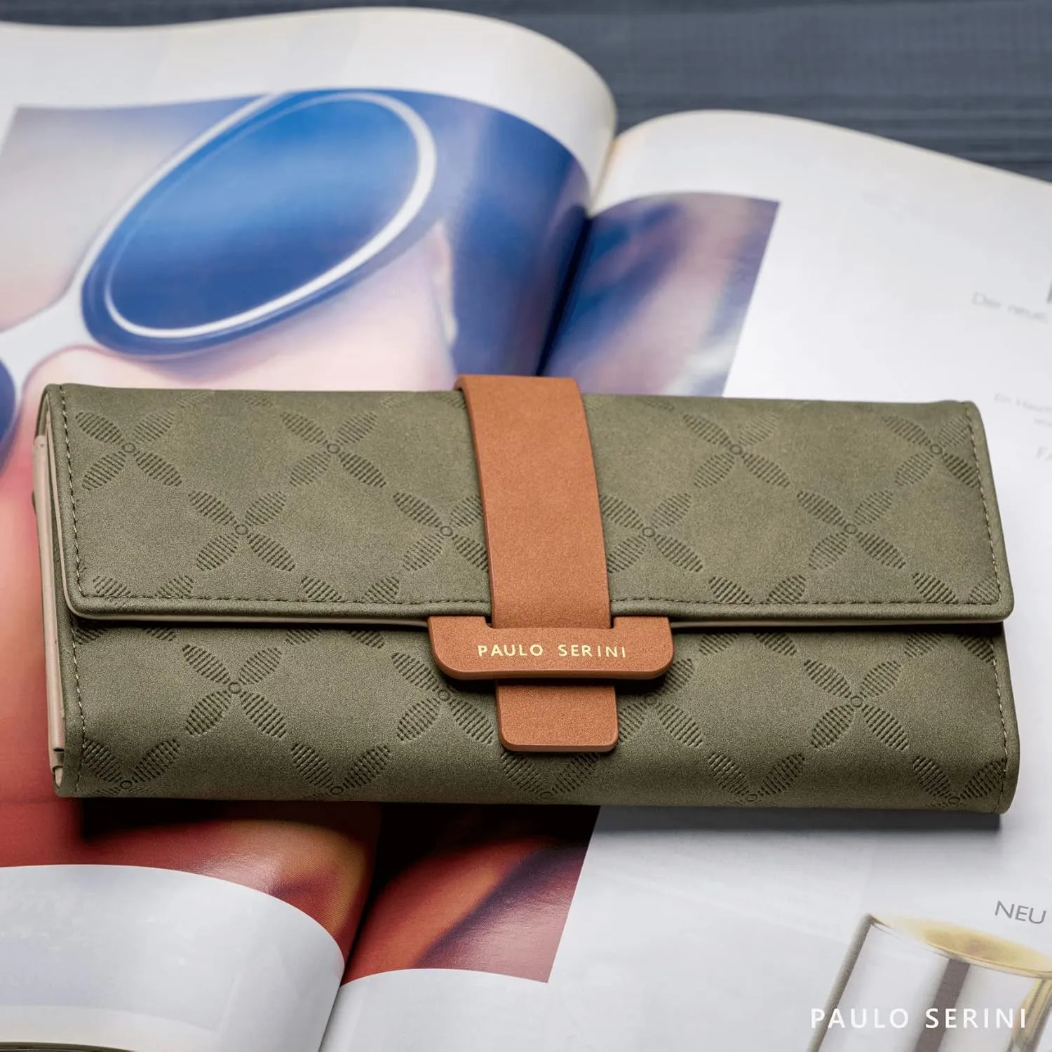 PAULO SERINI® Wallet Women - Womens Wallet with Coin Purse - Card Holder 9 Cards - Wristlet - Vegan Wallets for Women - Birthday Gifts for Women - Billeteras de Mujer - 9 colors