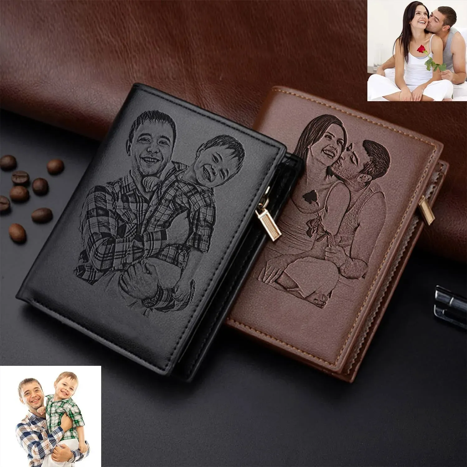 Personalized Engraved Photo Wallet