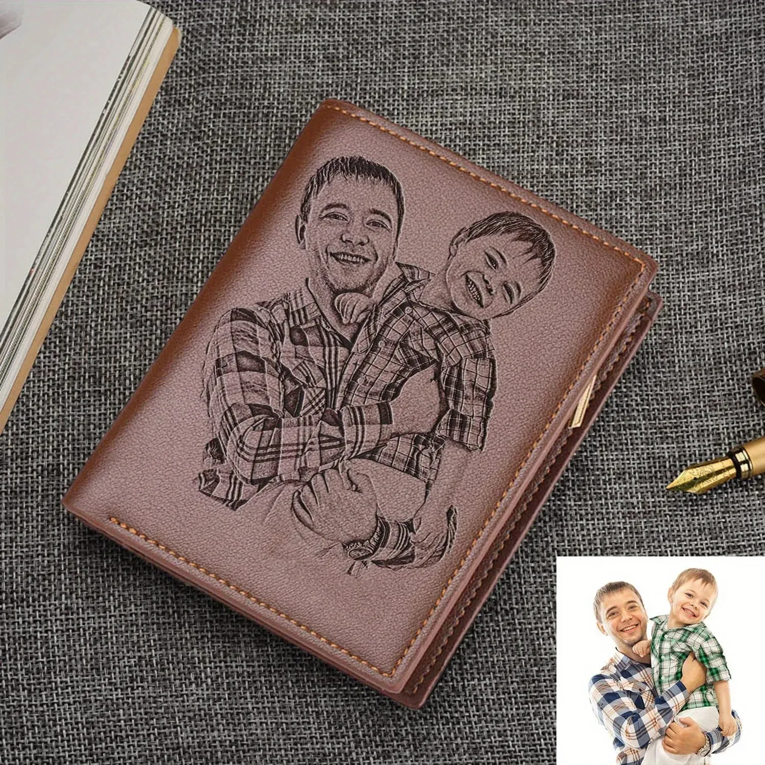 Personalized Engraved Photo Wallet