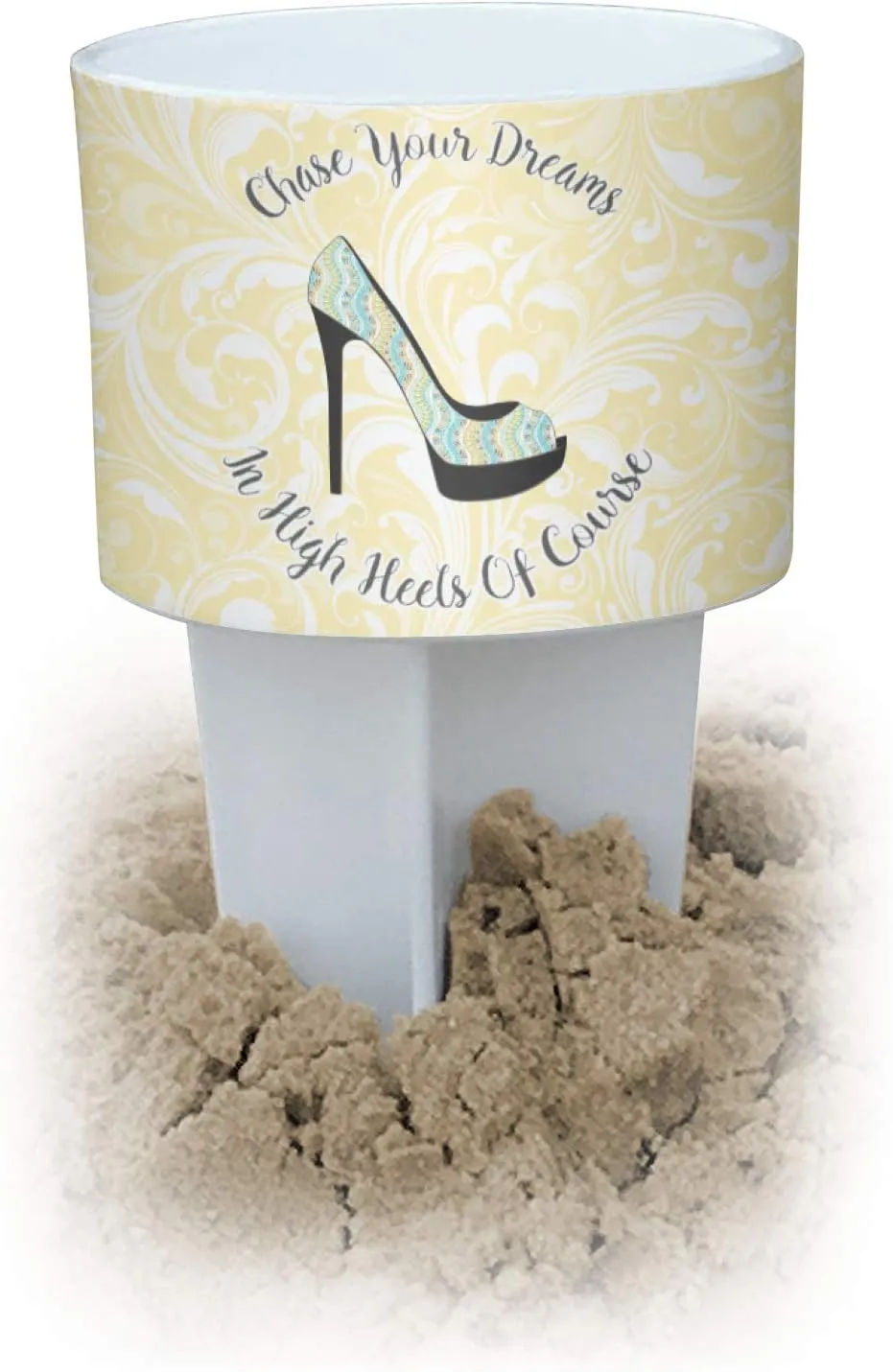 Personalized High Heels White Beach Spiker Drink Holder