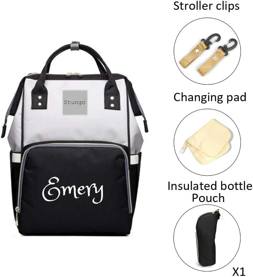 PERSONALIZED Large Diaper Knapsack/Tote Backpack/Messenger Shoulder Bag