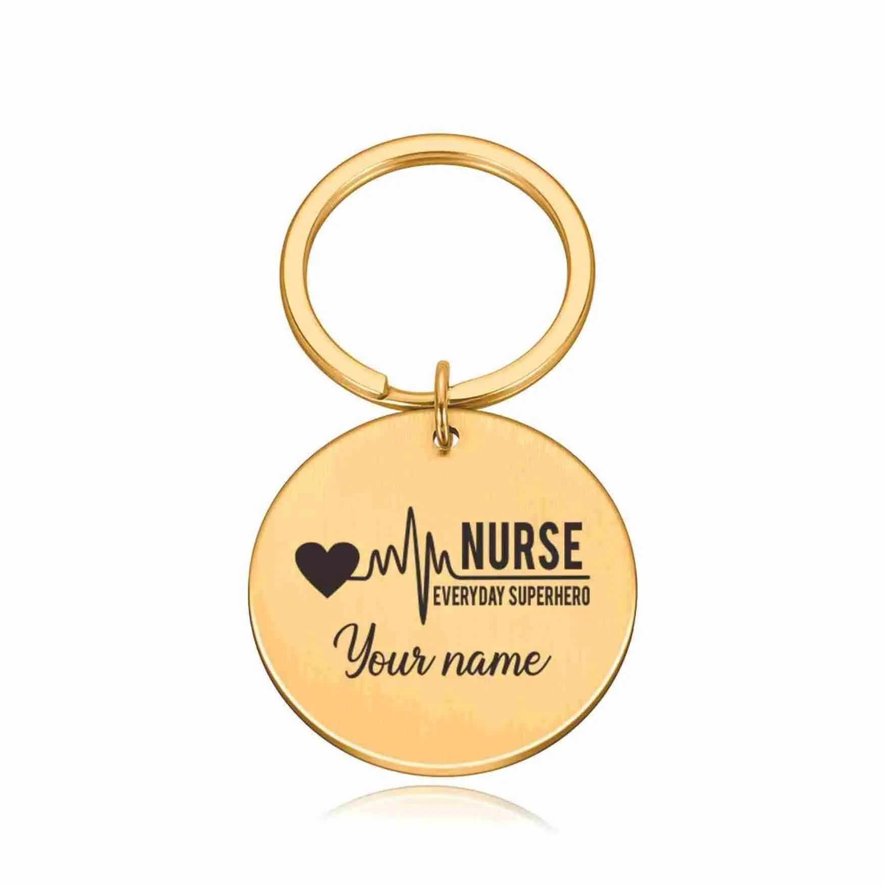 Personalized Nurse Keychain Gift