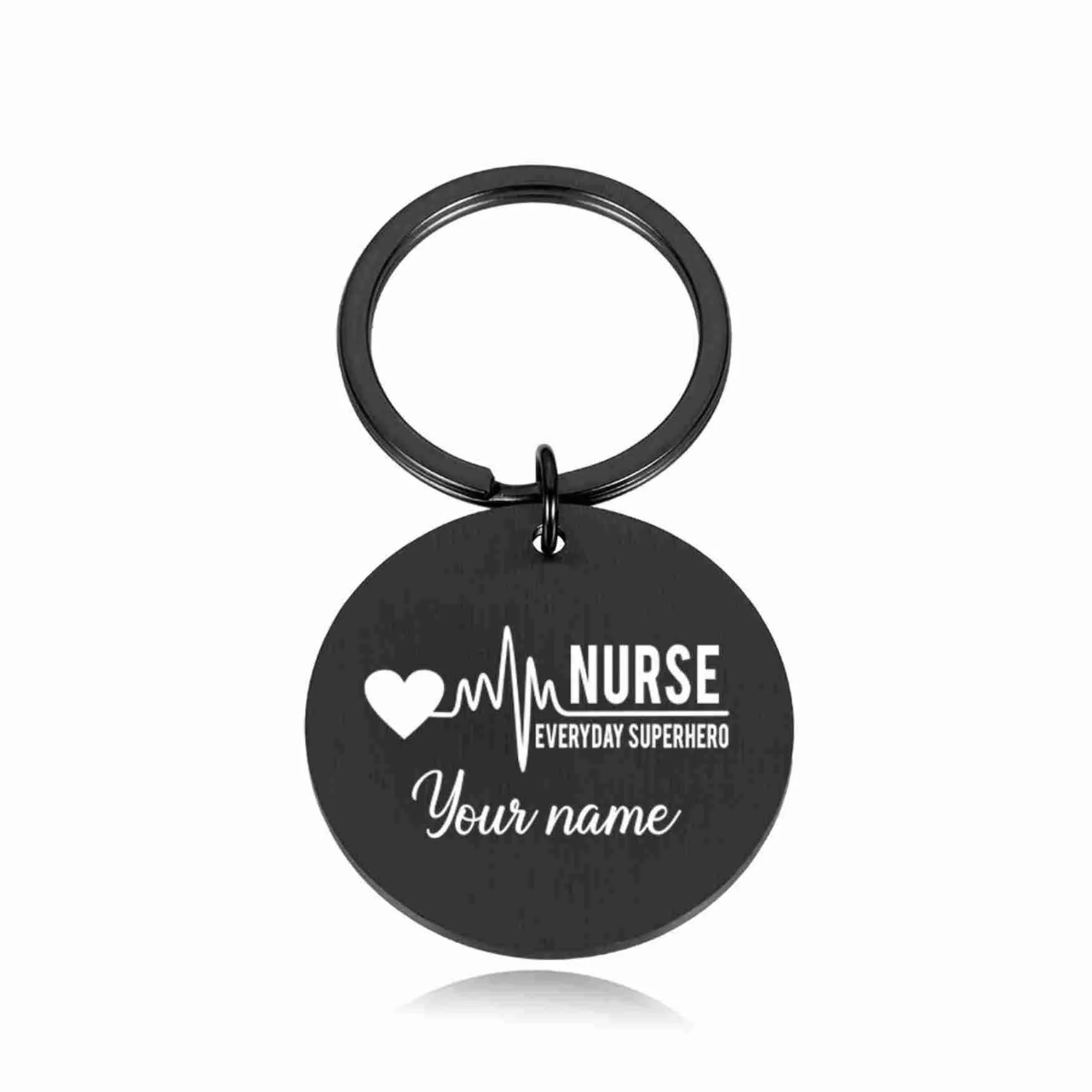 Personalized Nurse Keychain Gift