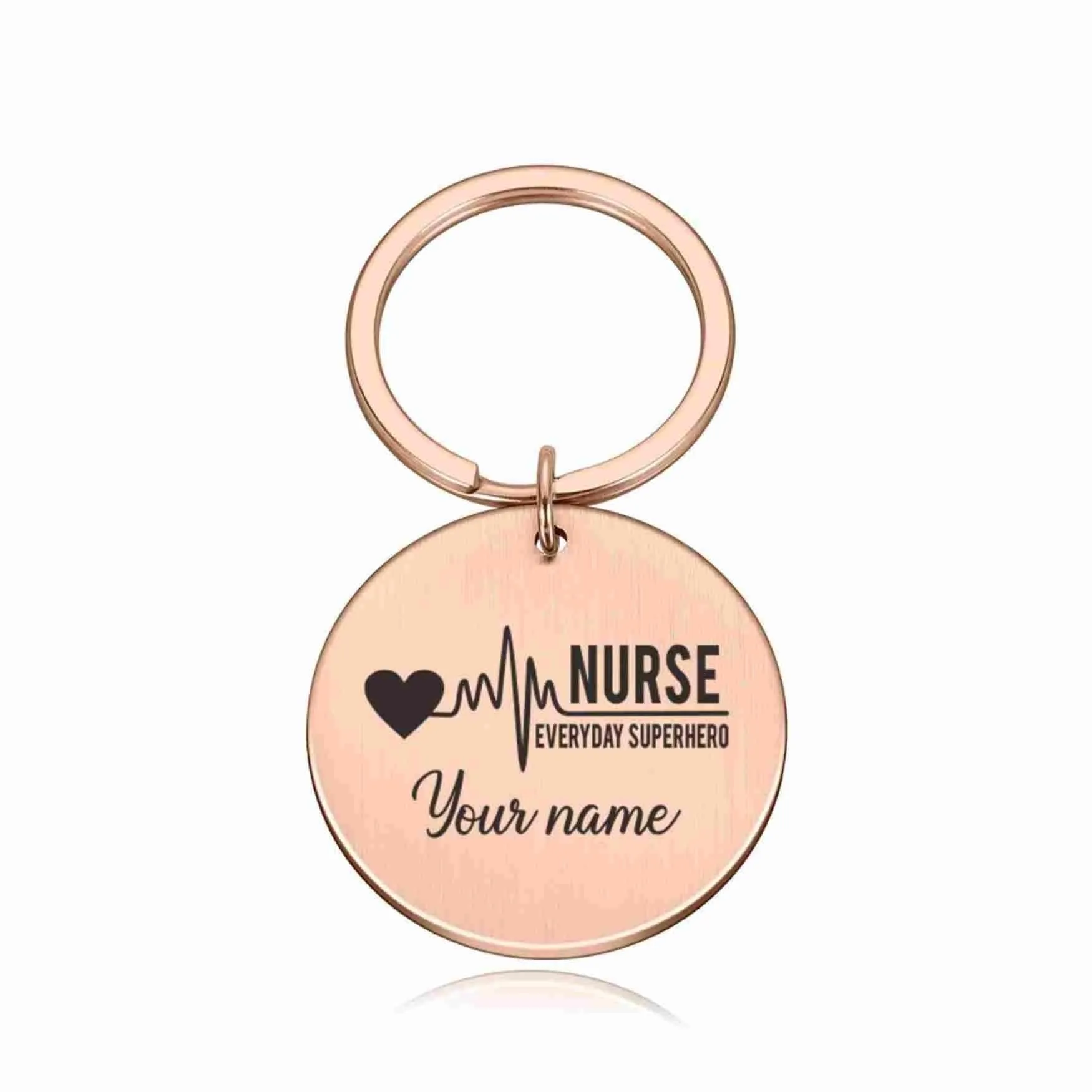 Personalized Nurse Keychain Gift
