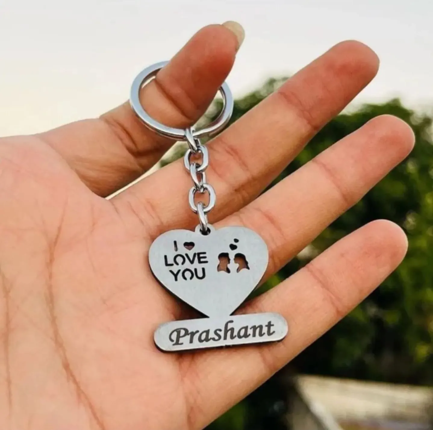 Personalized "I Love You" Keychain - Perfect for Valentine's Day/Anniversary