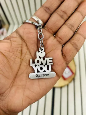 Personalized "I Love You" Keychain - Perfect for Valentine's Day/Anniversary