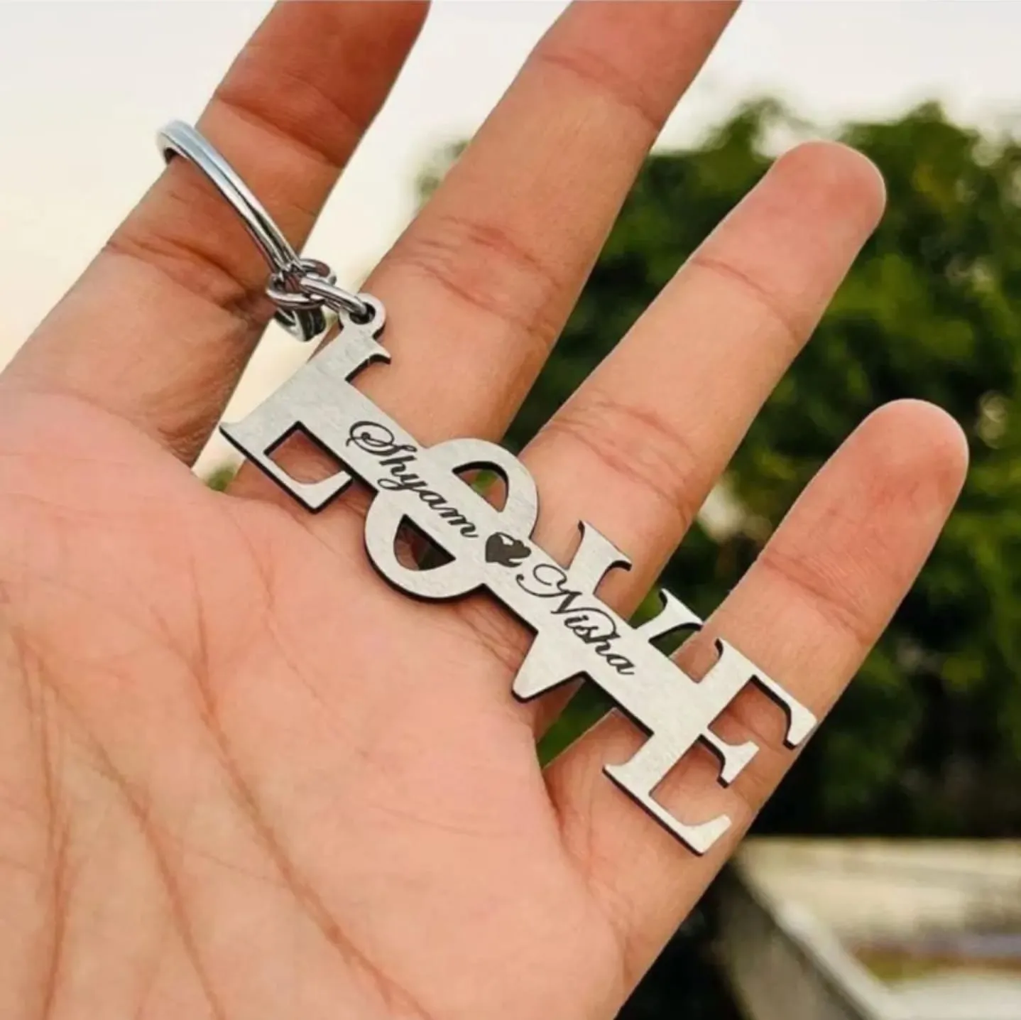 Personalized "I Love You" Keychain - Perfect for Valentine's Day/Anniversary