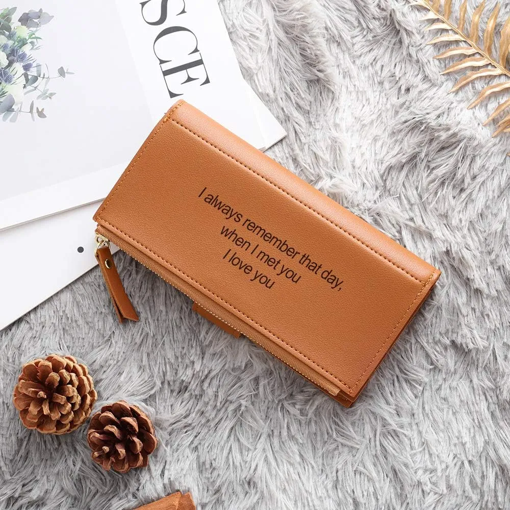 Personalized Wallets for Women Custom Photo Wallet for Women Mom Wife Grandma Mothers Day Gift Custom Women Wallets for Birthday Anniversary Valentine's Day Graduation Gifts (Style 10)