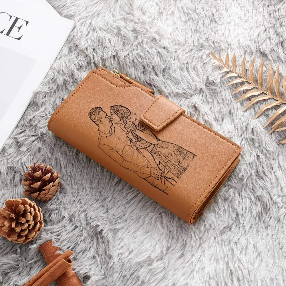 Personalized Wallets for Women Custom Photo Wallet for Women Mom Wife Grandma Mothers Day Gift Custom Women Wallets for Birthday Anniversary Valentine's Day Graduation Gifts (Style 10)