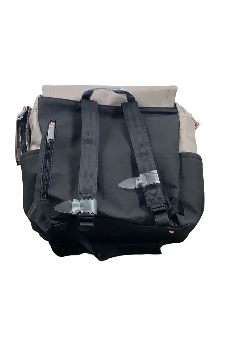 Petunia Pickle Bottom Boxy Backpack Diaper Bag, Sand Black